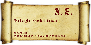 Melegh Rodelinda névjegykártya